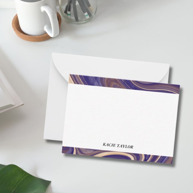 Modern Border Personalized Note Cards (Creator Uploaded)