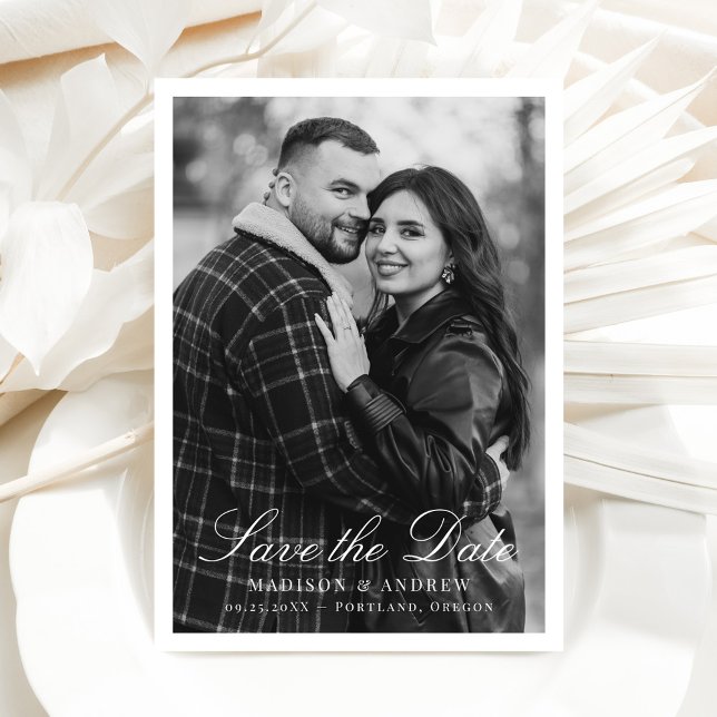 Modern Border Photo Wedding Save The Date (Creator Uploaded)
