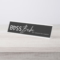 Modern Boss Babe Stylish Black & White