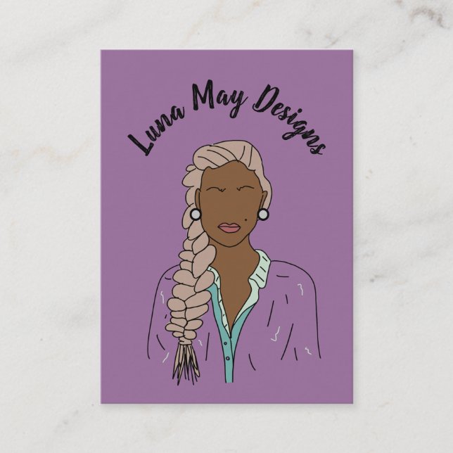 Modern Boss Woman Jewellery Display Business Card (Front)