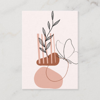 Modern Botanical Art Print, Place Card