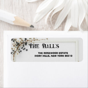 Modern Botanical Black& White  Wedding 