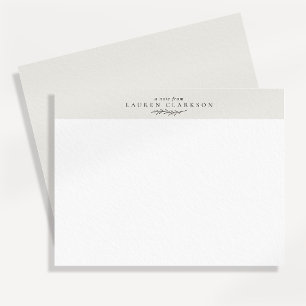Modern Botanical Branch Logo Note Card