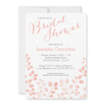 Modern Botanical Bridal Shower Invitation