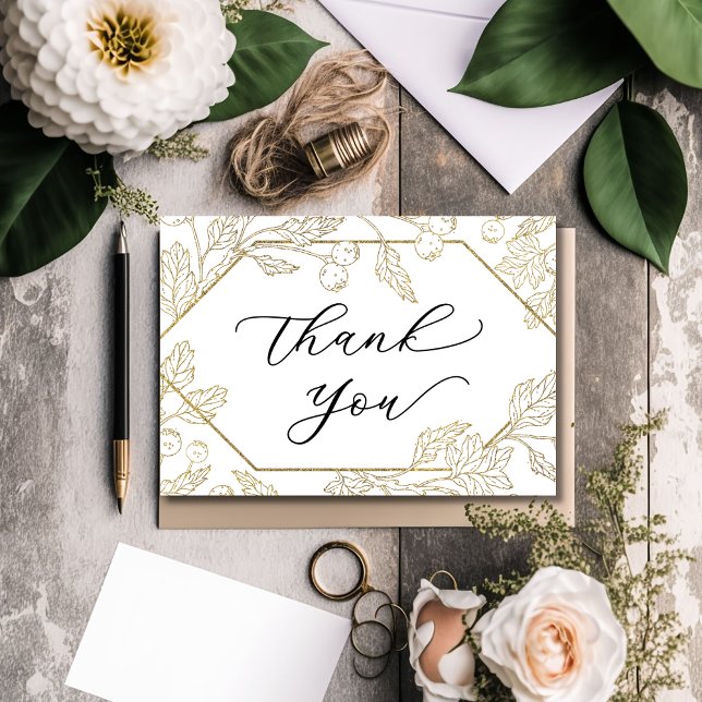Modern Botanical Business Thank You Card (Creator Uploaded)