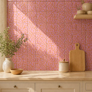 Modern Botanical Decorative Tile | Ceramic Tile
