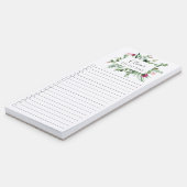 Modern Botanical Floral To Do List Magnetic Notepad (Angled)