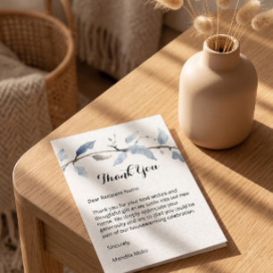 Modern Botanical Housewarming Thank You Card