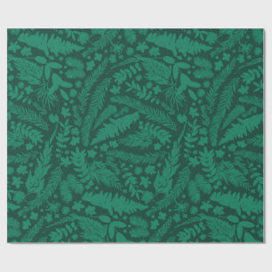 Modern Botanical Impressions Wrapping Paper
