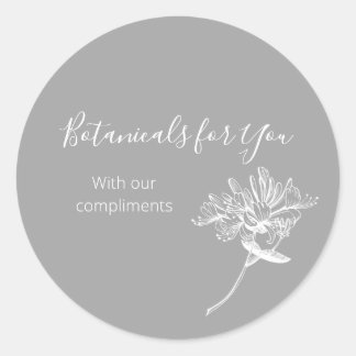 Modern Botanical Script and Honeysuckle Sticker