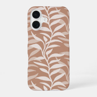 Modern Botanical Vine Soft Terracotta iPhone 16 Case