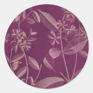 Modern Botany III Classic Round Sticker