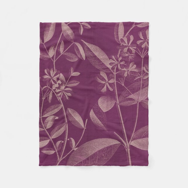 Modern Botany III Fleece Blanket (Front)