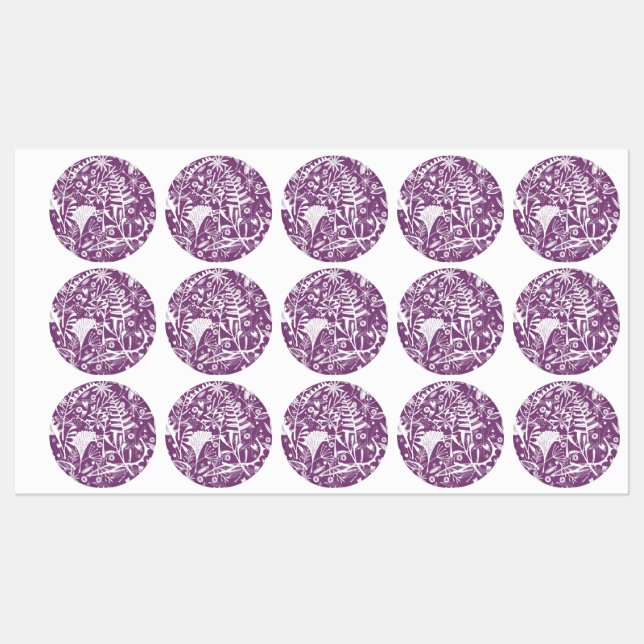 Modern Botatanical Floral Purple (Sheet)