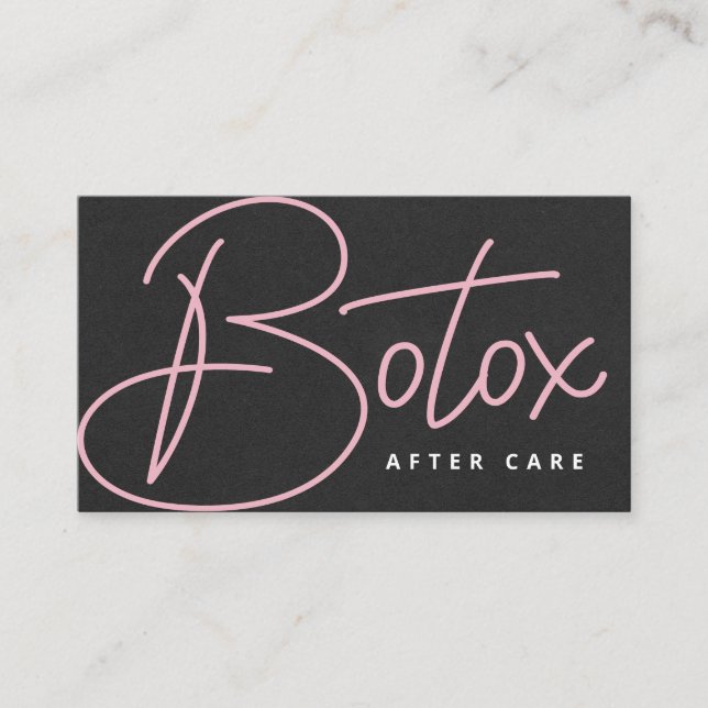 Modern Botox Lip Filler Instruction Aftercare Card (Front)