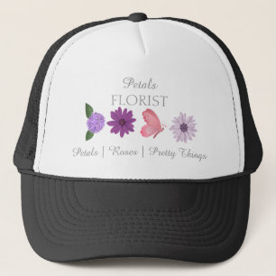 Modern Boutique Florist Business Branding  Trucker Hat