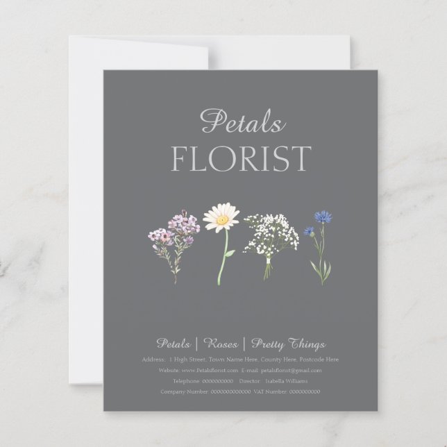  Modern Boutique Florist Business Presentation  (Front)