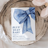 Modern Bow Denim Birthday Party