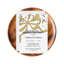 Modern Bow Gold Graduation