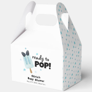 Modern Bow Ice Cream Ready To Pop Baby Shower Favor Box