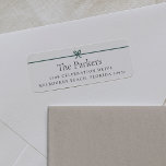 Modern Bow | Simple Minimal Return Address<br><div class="desc">Sweet and simple return address labels feature a minimalist layout that's perfect for your Christmas holiday greetings or all year long. Customize with your family name and address in clean,  classic serif typeface. A petite bow across the top in festive forest green completes the design.</div>