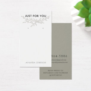 Modern Branch Earthy Earring Display Card