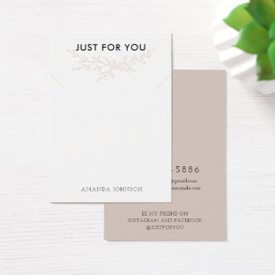 Modern Branch Earthy Necklace Display Card