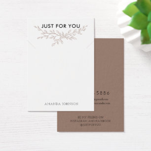 Modern Branch Earthy Necklace Display Card