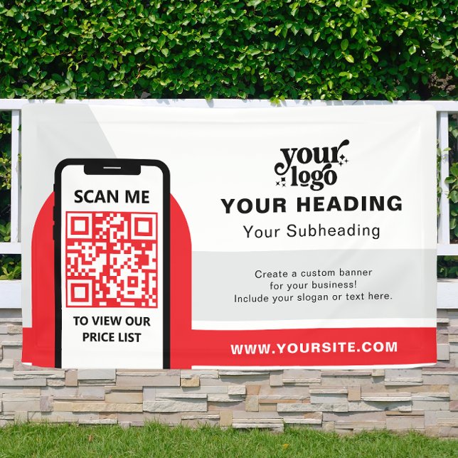 Modern Branding Professional Advertising QR Code Banner (Creator Uploaded)