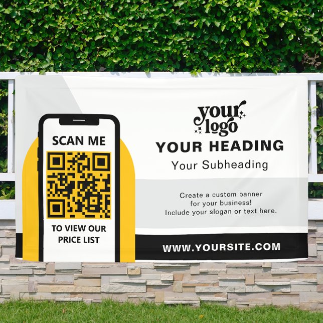 Modern Branding Professional Advertising QR Code Banner (Creator Uploaded)