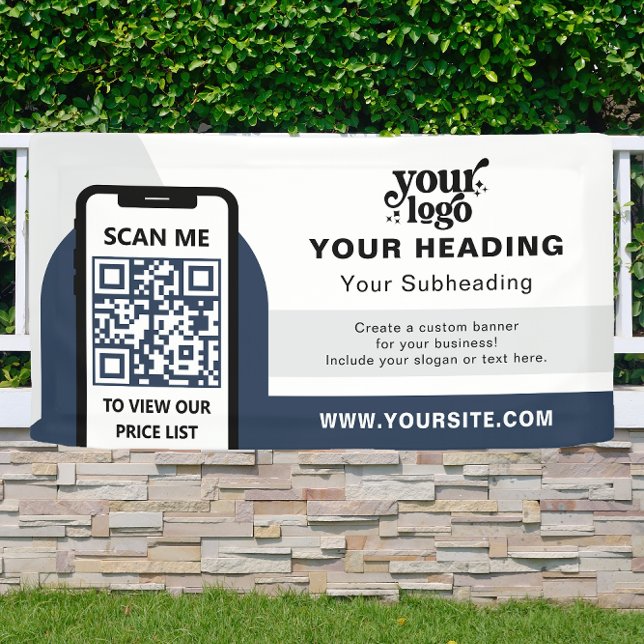 Modern Branding Professional Advertising QR Code Banner (Creator Uploaded)
