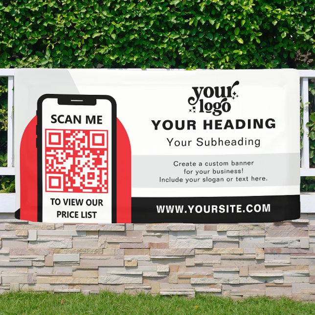 Modern Branding Professional Advertising QR Code Banner (Creator Uploaded)