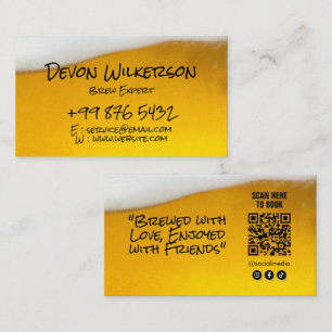 Modern Brewer business   Beer Supplier Business Card
