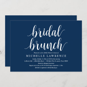 Modern Bridal Shower Brunch Celebration Invitation