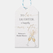 Modern Bridal Shower Gift Tag