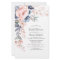 Modern Bridal Shower Pink Floral Invitation Card