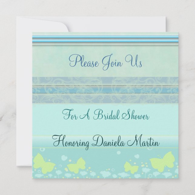 Modern Bridal / Wedding Shower Invitations (Front)