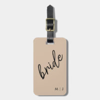 Modern Bride | Beige + Black Script