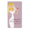 Modern Bride Bridal Shower Wine Theme Label