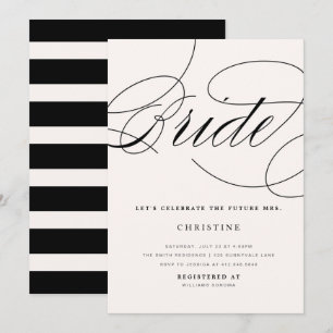 Modern Bride Future Mrs. Bridal Shower Invitation