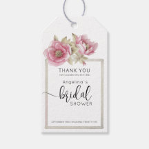 Modern Bride Shower Gift Tags