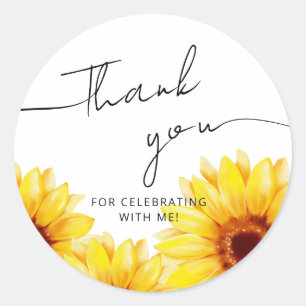 Modern Bride Shower Square Sticker