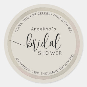 Modern Bride Shower Sticker 