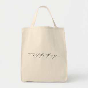 Modern Bridesmaid Name Script   All the things Tote Bag