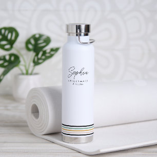 Modern Bridesmaid Personalized Water Bottle