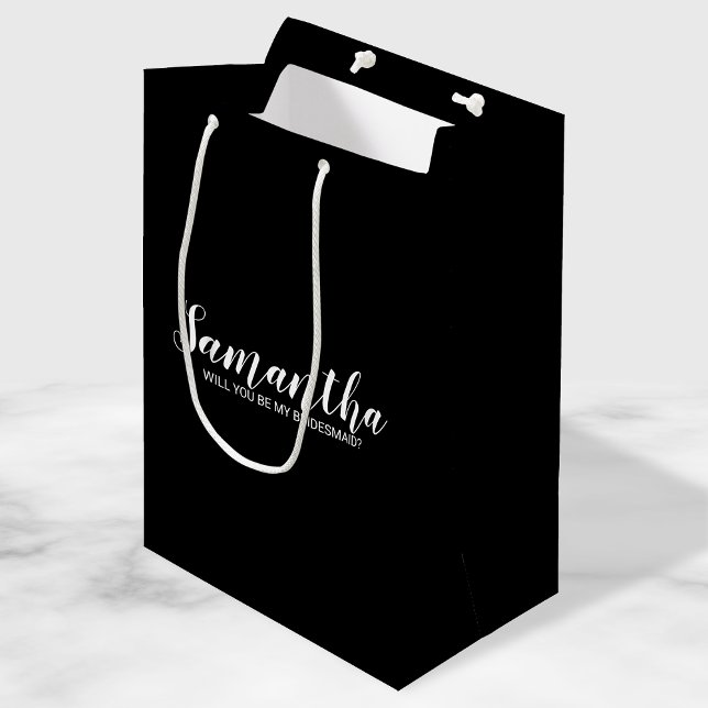 Modern Bridesmaid Proposal Medium Gift Bag (Creator Uploaded)