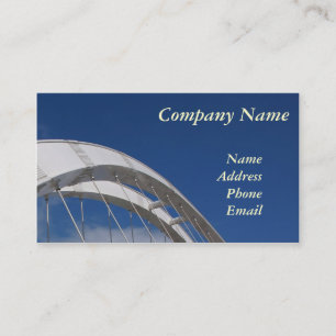 Modern Bridge Design with Blue Sky Business Card