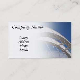 Modern Bridge Design with Blue Sky Business Card