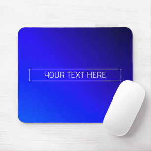 Modern Bright Blue & Purple Gradient Ombre Mouse Pad