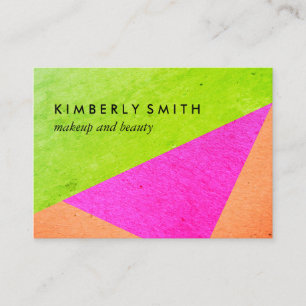Modern Bright Colour Blocks Business Card